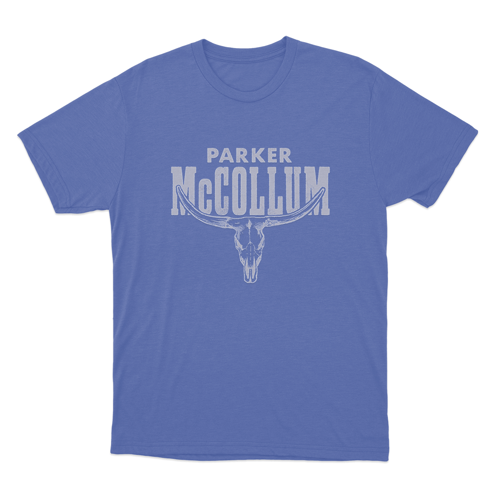 Parker Mccollum Steer Unisex T Shirt Blue Parker Mccollum Steer Unisex T Shirt Blue