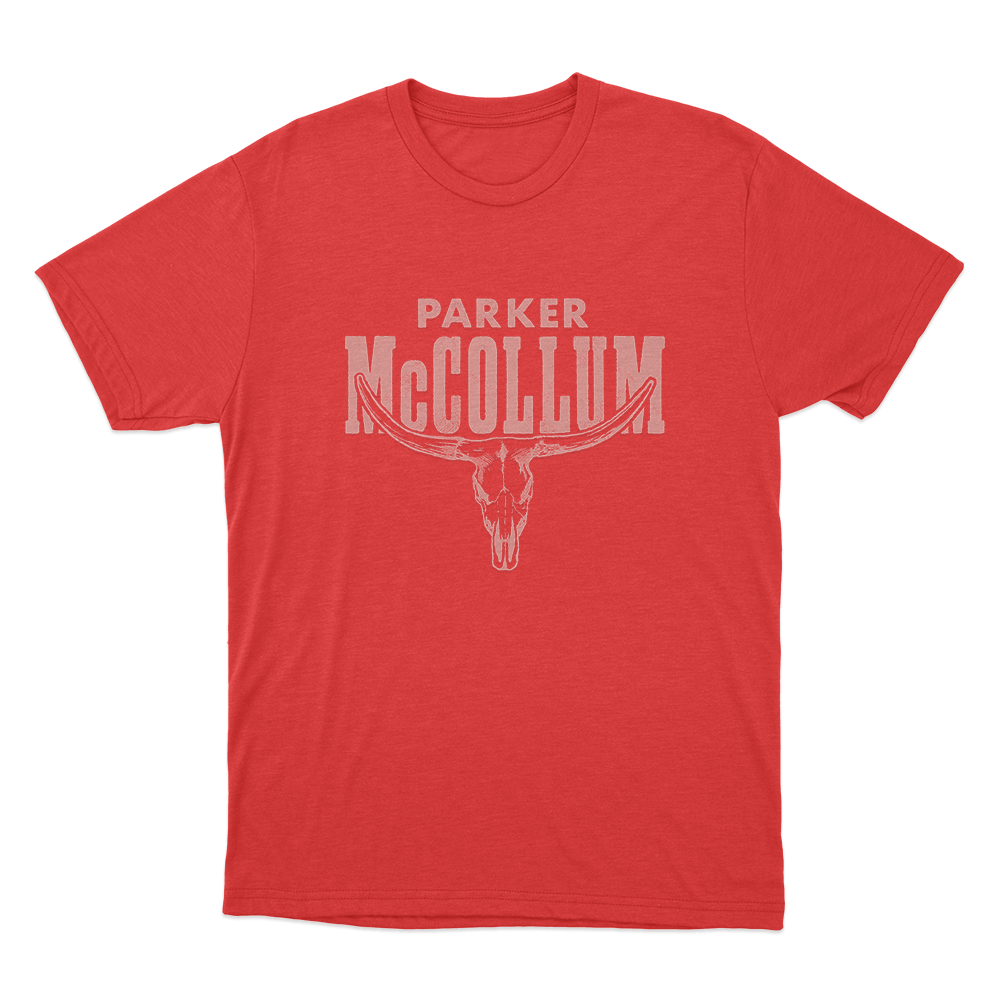 Parker Mccollum Steer Unisex T Shirt Red Parker Mccollum Steer Unisex T Shirt Red